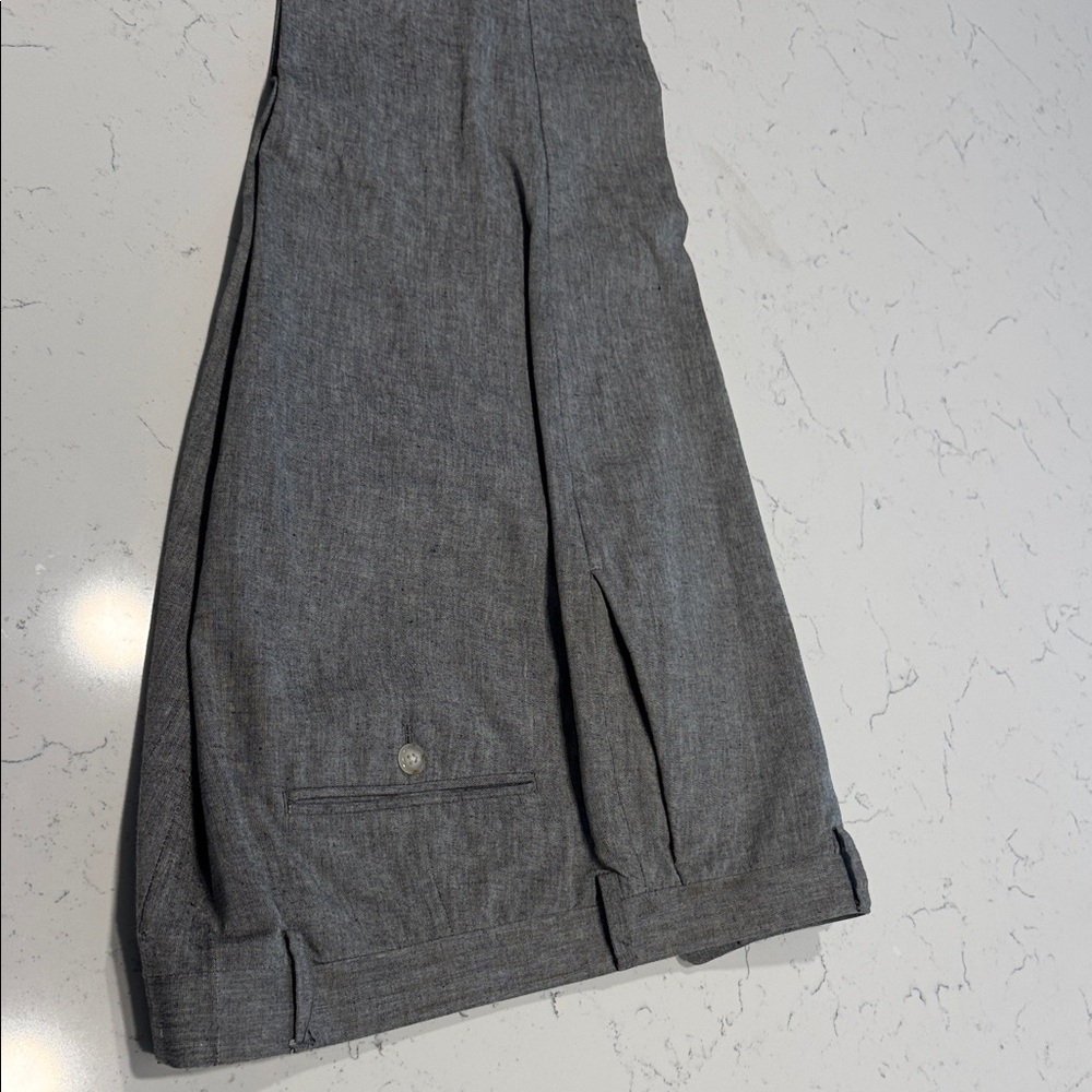J. Crew Light Gray Wide-Leg Trousers